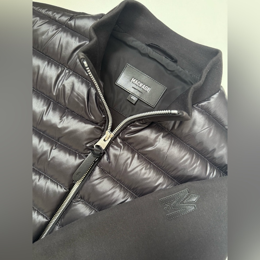 Mackage Women's Black Joyce Hybrid Peplum Jacket Size M (NWOT)